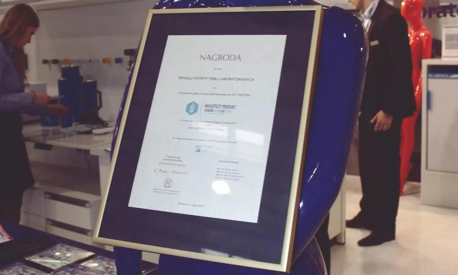 Award for Renggli - EuroLab 2018 Fair